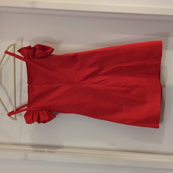 STAUD Harbor Dress Red XS - Picture 6 of 7
